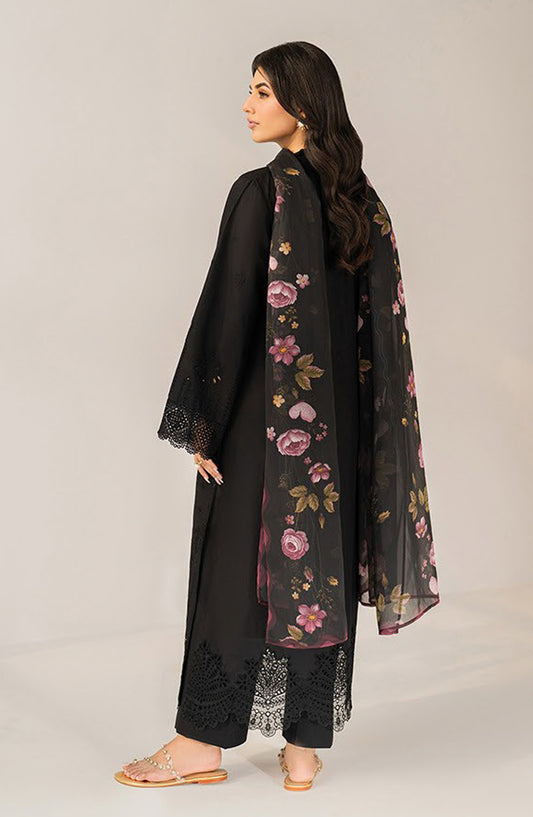 Layana by Xenia Embroidered Lawn Unstitched 3 Piece Suit - D-10 SAPHIE - XF26LY - Black - Summer Collection