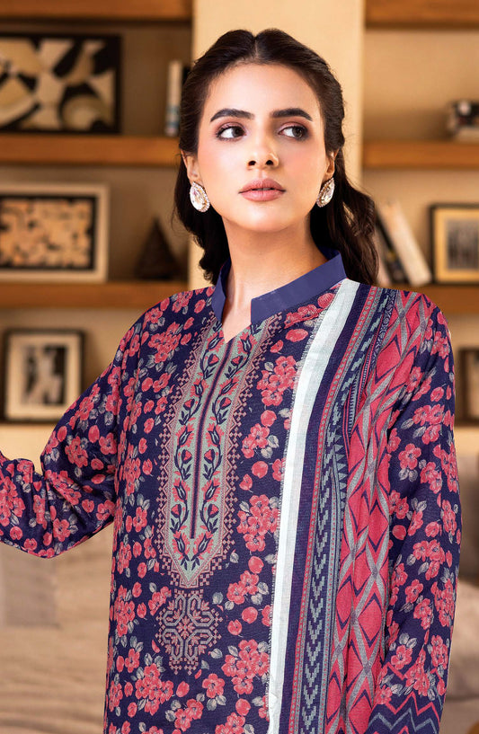 Limra by Johra Printed Lawn Unstitched 3 Piece Suit - JW-1418 - JH25LIMR - Pink - Casual Collection