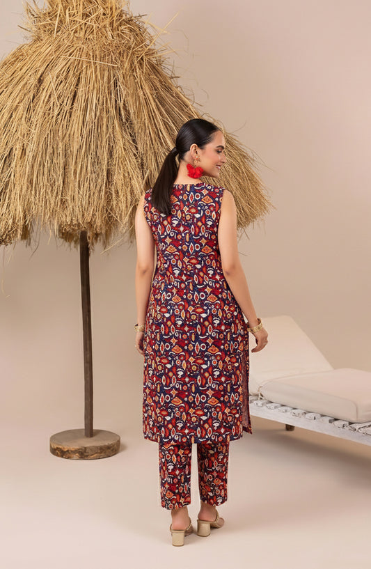 Mahi by Al Karim Printed Lawn Unstitched 2 Piece Suit - DE-10 - AK26AMHI - Blue - Summer Collection