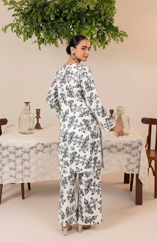 Mahi by Al Karim Printed Lawn Unstitched 2 Piece Suit - DE-11 - AK26AMHI - Black - Summer Collection