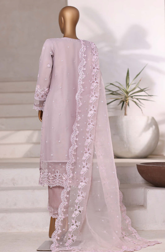 Mahpara by Sadabahar Embroidered Organza Stitched 3 Piece Suit - Design-02 - SBD25PARA - Purple - Festive Fotrmals Collection