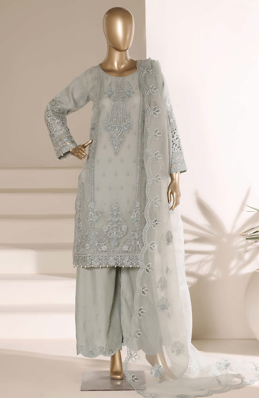 Mahpara by Sadabahar Embroidered Formal Stitched 3 Piece Suit - D-04 - SBD26NVI - Grey - Festive Collection