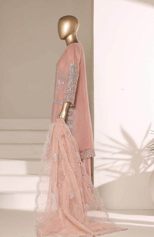 Mahpara by Sadabahar Embroidered Formal Stitched 3 Piece Suit - D-01 - SBD26NVI - Pink - Festive Collection