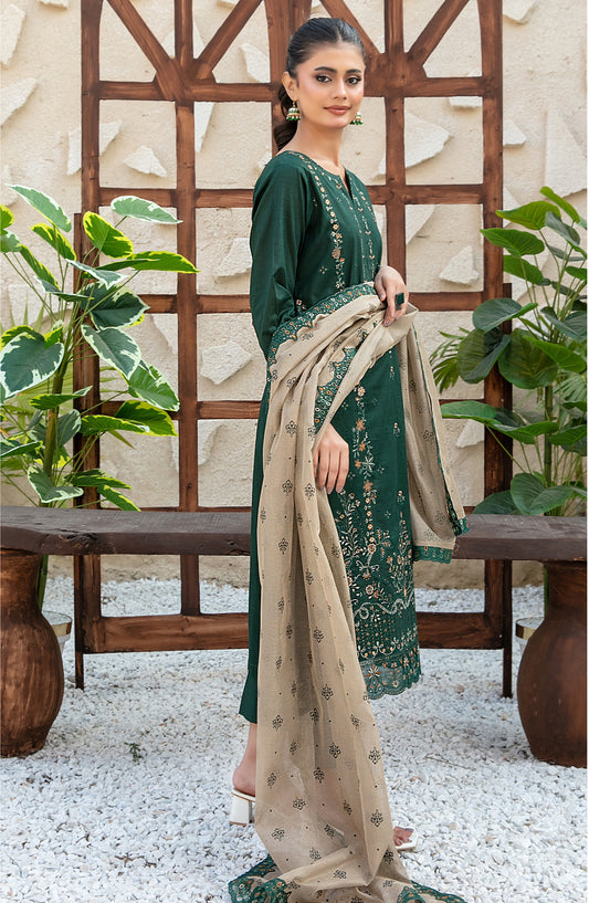 Mala by Tawakkal Fabrics Embroidered Lawn Unstitched 3 Piece Suit - D-3007 - TF26MLA - Green - Summer Collection