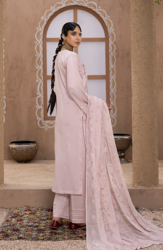 Malboos by Al Karim Embroidered Lawn Unstitched 3 Piece Suit - D-05 - AK26BOS - Purple - Summer Collection