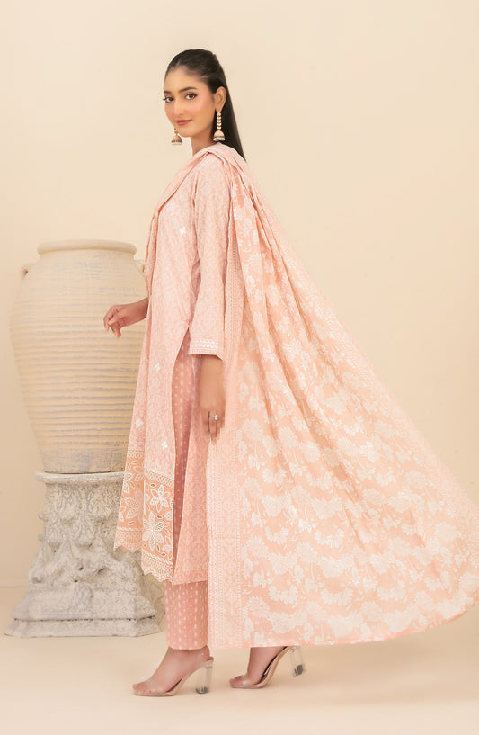 Marin by Tawakkal Fabrics Embroidered Lawn Unstitched 3 Piece Suit - D-4029 - TF26MIN - Pink - Summer Collection