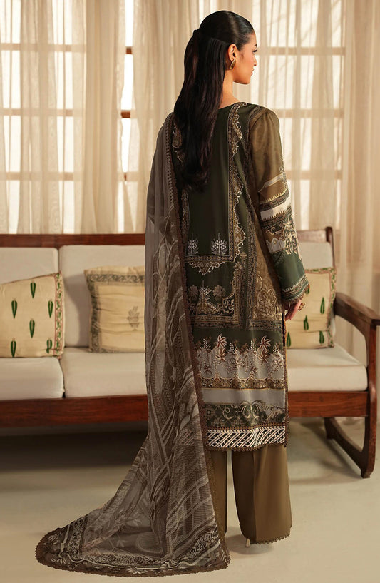 Mashaal by Ramsha Embroidered Lawn Unstitched 3 Piece Suit - L-1612 - RM26LW - Green - Summer Collection