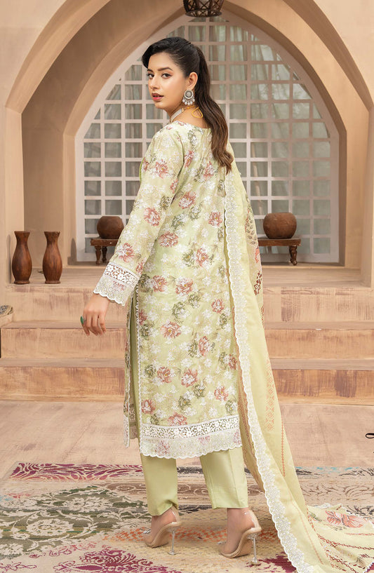 Mashaal by Riaz Arts Embroidered Lawn Unstitched 3 Piece Suit - D-05 - RA26HLS - Green - Summer Collection