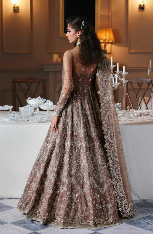 Mastani by Akbar Aslam Luxury Formals Embroidered Net Unstitched 3 Piece Suit - Noorzaib - AKA25LFM - Purple - Festive Collection