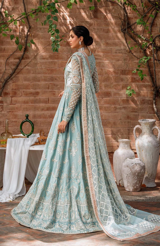 Mastani by Akbar Aslam Luxury Formals Embroidered Net Unstitched 3 Piece Suit - Jabeen - AKA25MST - Blue - Festive Collection