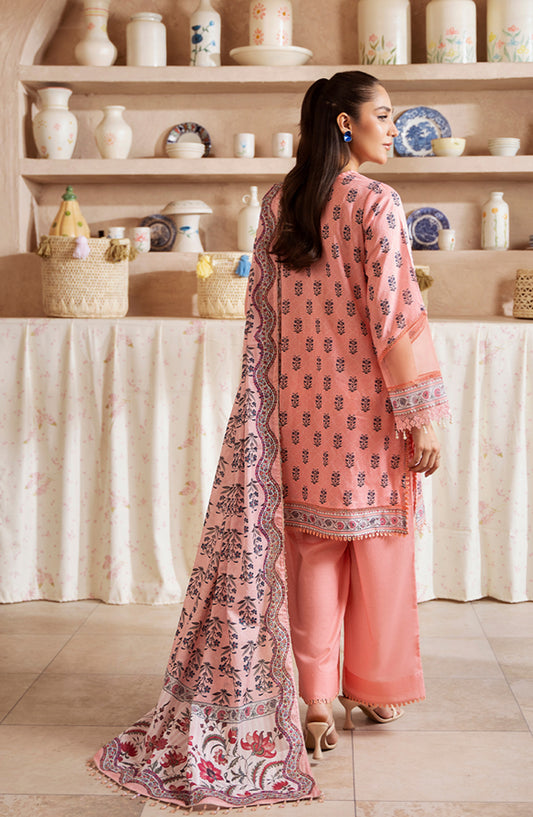 Mausummery Digital Printed Lawn Unstitched 3 Piece Suit - Morganite - MU25USS4 - Pink - Summer Collection
