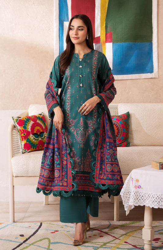 Mausummery Digital Printed Lawn Unstitched 3 Piece Suit - Emerald - MU25USS4 - Green - Summer Collection