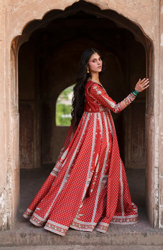 Mausam by Bin Ilyas Embroidered Lawn Unstitched 3 Piece Suit - D-503-B - BL26MSM - Red - Summer Collection