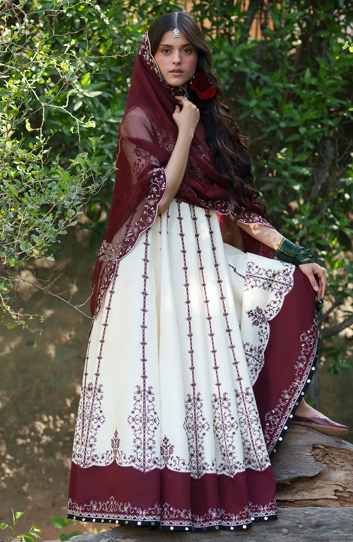 Mausam by Bin Ilyas Embroidered Lawn Unstitched 3 Piece Suit - D-501 - BL26MSM - White - Summer Collection
