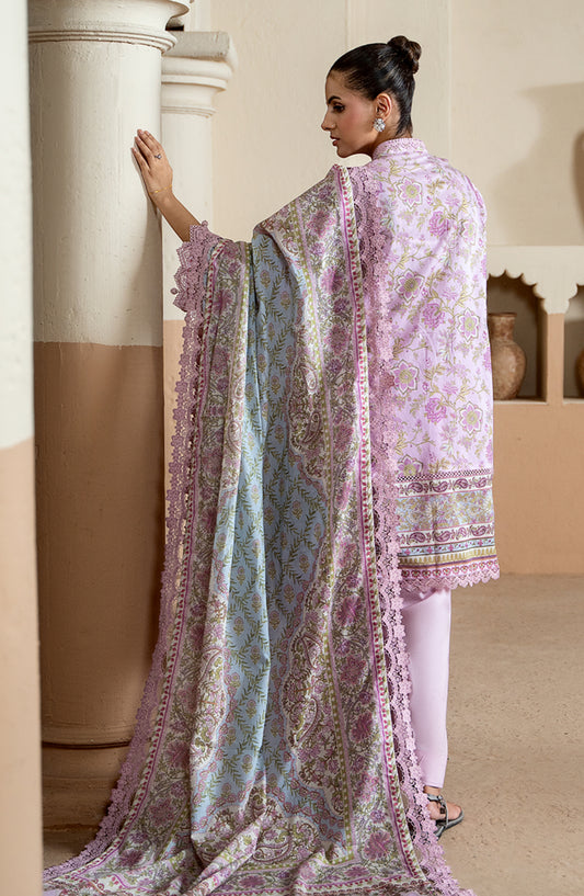 Mausummery Printed Lawn Unstitched 3 Piece Suit - 07 Mystic Mauve - MU26TRE - Pink - Summer Collection