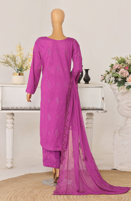 Mayaar by HZ Textile Embroidered Lawn Unstitched 3 Piece Suit - D-12 - HZ26MAYR - Purple - Summer Collection