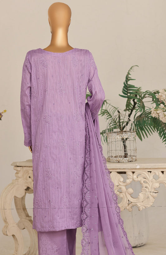 Mayaar by HZ Textile Embroidered Lawn Unstitched 3 Piece Suit - D-06 - HZ26MAYR - Purple - Summer Collection