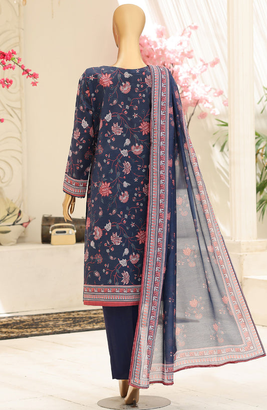 Mehak by HZ Embroidered Lawn Unstitched 3 Piece Suit - D-06 - HZ26MKI - Blue - Summer Collection