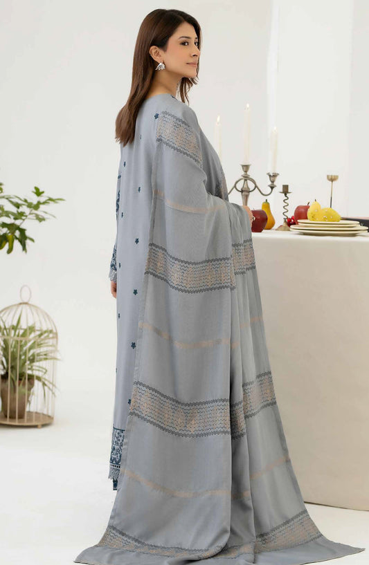 Mehrish by Johra Embroidered Viscose Unstitched 3 Piece Suit - JW-383 - JH25MEHRI - Grey - Winter Collection