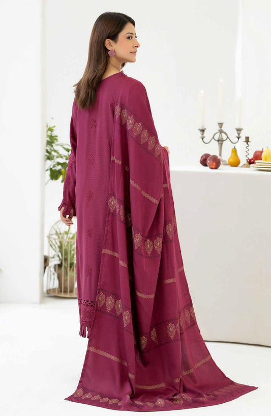 Mehrish by Johra Embroidered Viscose Unstitched 3 Piece Suit - JW-381 - JH25MEHRI - Purple - Winter Collection