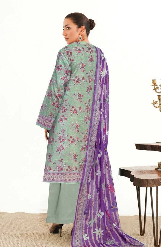 Mode by Johra Printed Lawn Unstitched 3 Piece Suit - JH-1198 - JH25MODE - Green - Casual Collection