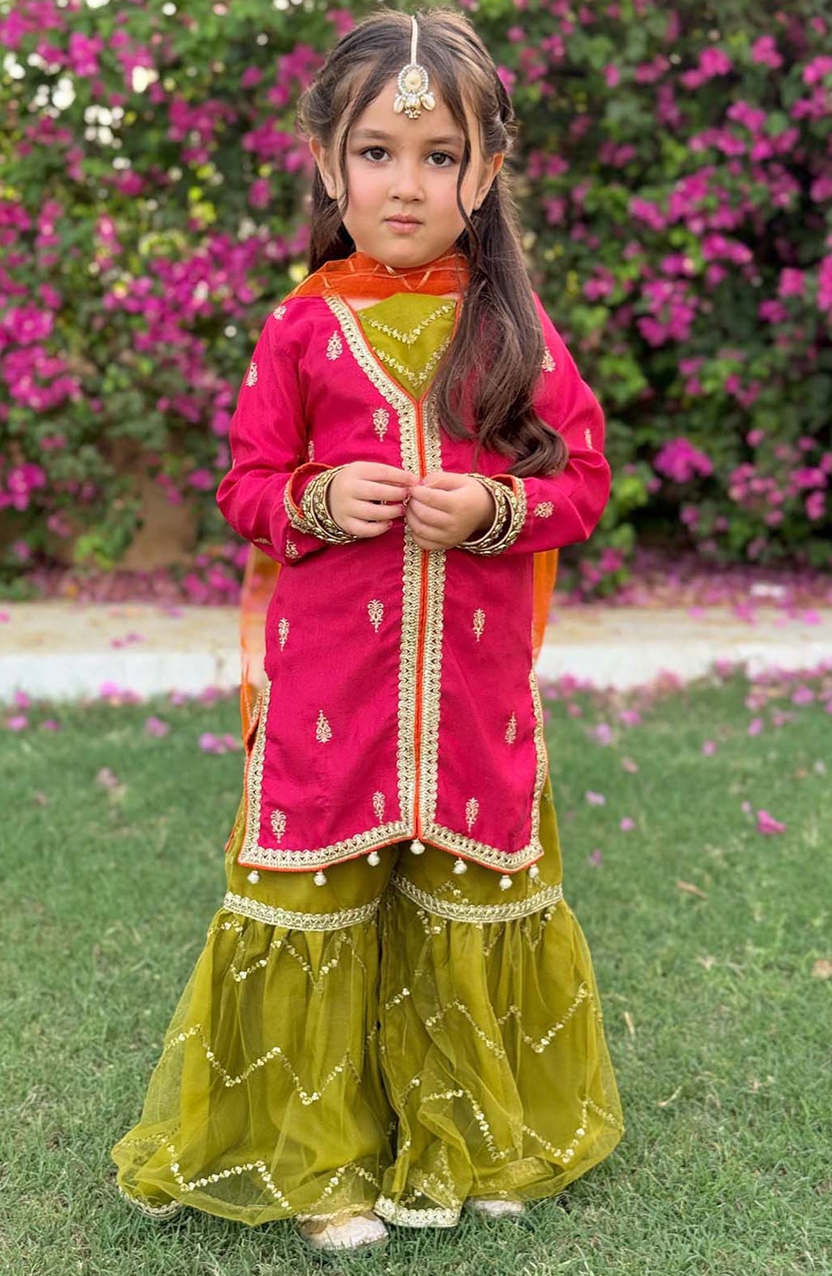 Modest Embroidered Raw Silk Stitched 3 Piece - Noorani - MD25F - Festive Collection