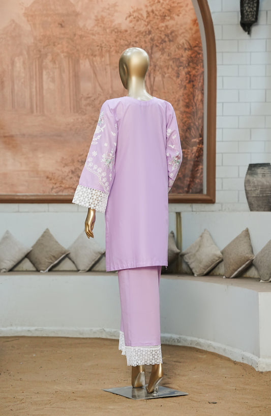 Mulaqaat by Amna Khadija Embroidered Cotton Lawn Stitched 2 Piece Suit - AKM-02 - AM26MQT - Purple - Summer Collection