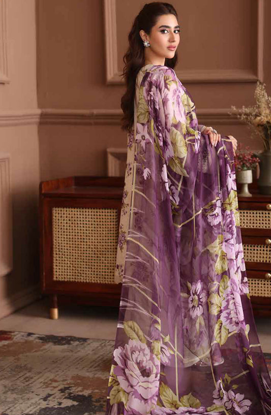 Naira by Johra Embroidered Chikankari Lawn Unstitched 3 Piece Suit - JH-1040 - JH25NRI - Cream - Summer Collection