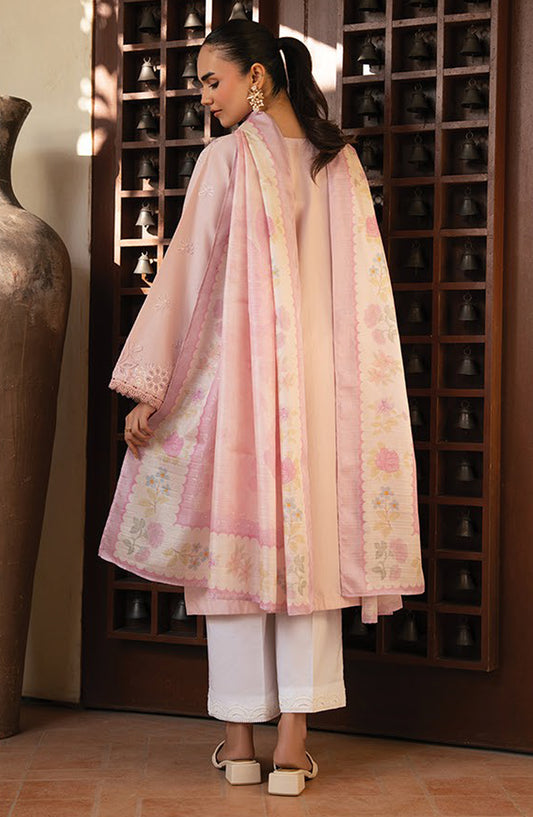 Namah by Xenia Embroidered Lawn Unstitched 3 Piece Suit - EDRA - XF26NM - Pink - Summer Collection