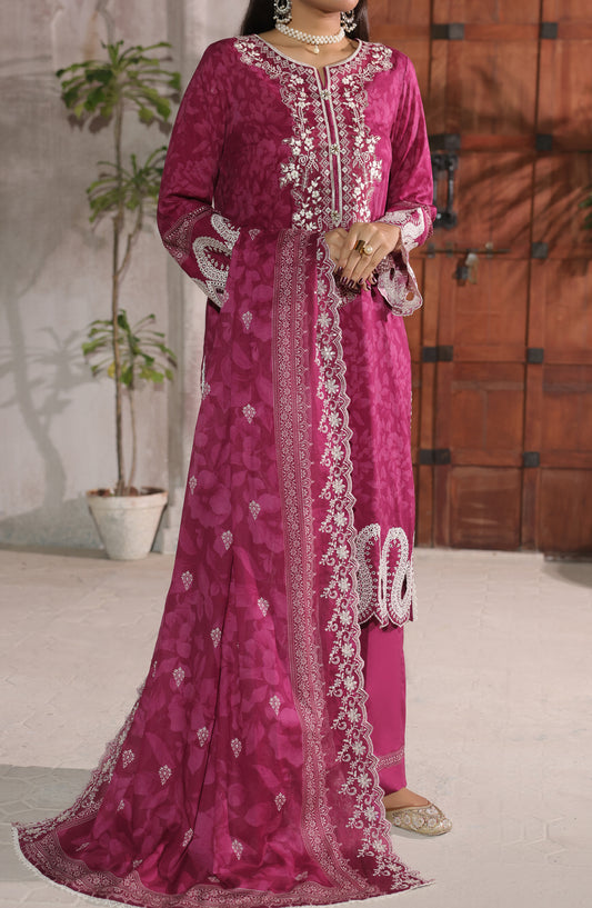 Naqsh by VS Textile Embroidered Chikankari Unstitched 3 Piece Suit - D-700 - VS26NQS - Pink - Summer Collection