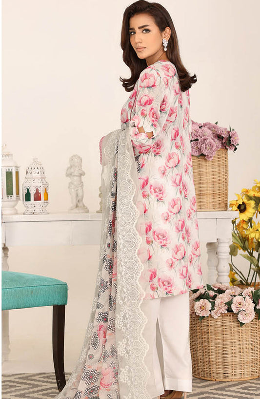 Nawal by Johra Embroidered Lawn Unstitched 3 Piece Suit - JH-871 - JH25NAW - Pink - Summer Collection