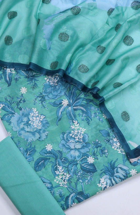 Nayab Subrang by Amna Khadija Printed Lawn Unstitched 3 Piece Suit - Design-05 - AM25RUN - Green - Summer Collection