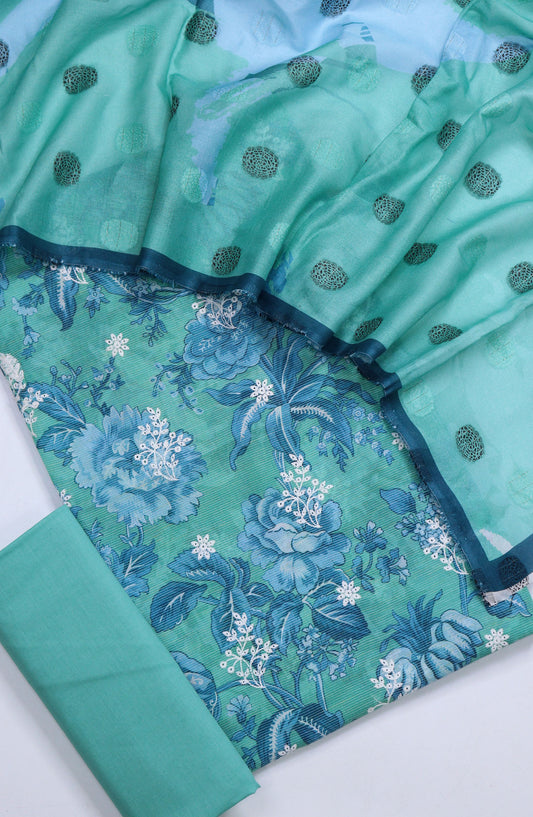Nayab Subrang by Amna Khadija Printed Lawn Unstitched 3 Piece Suit - Design-05 - AM25RUN - Green - Summer Collection