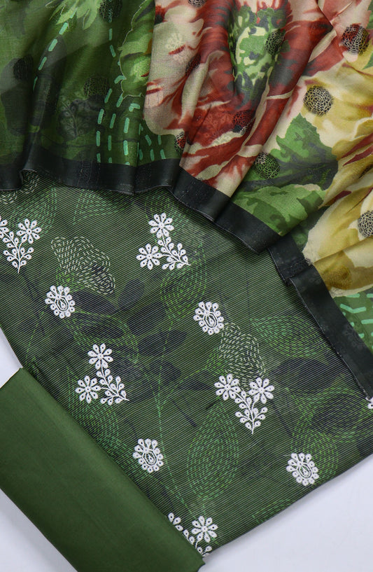 Nayab Subrang by Amna Khadija Printed Lawn Unstitched 3 Piece Suit - Design-02 - AM25RUN - Green - Summer Collection