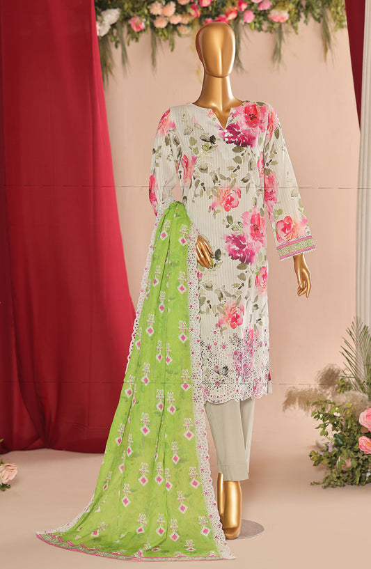 Nayab by HZ Textile Embroidered Lawn Unstitched 3 Piece Suit - Design-11 - HZ26NYB - Multi - Summer Collection