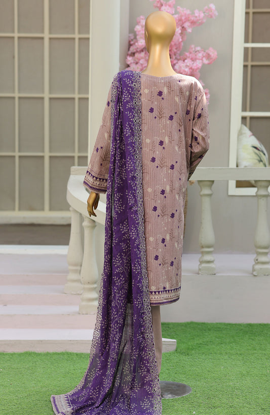 Nayab by HZ Textile Embroidered Lawn Unstitched 3 Piece Suit - Design-02 - HZ26NYB - Purple - Summer Collection