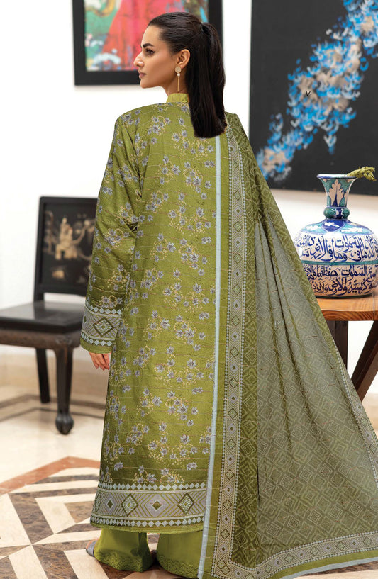 Nazneen by Johra Printed Lawn Unstitched 3 Piece Suit - JH-1215 - JH25NZN - Green - Casual Collection