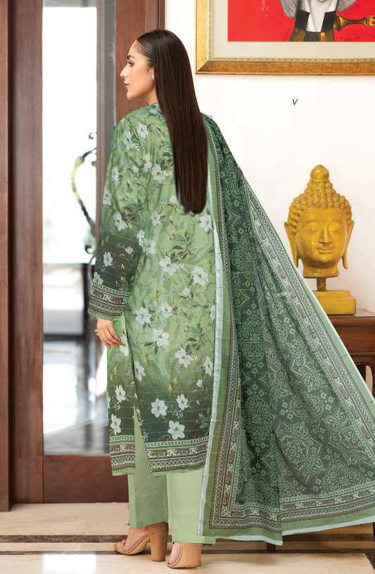 Nazneen by Johra Printed Lawn Unstitched 3 Piece Suit - JH-1212 - JH25NZN - Green - Casual Collection