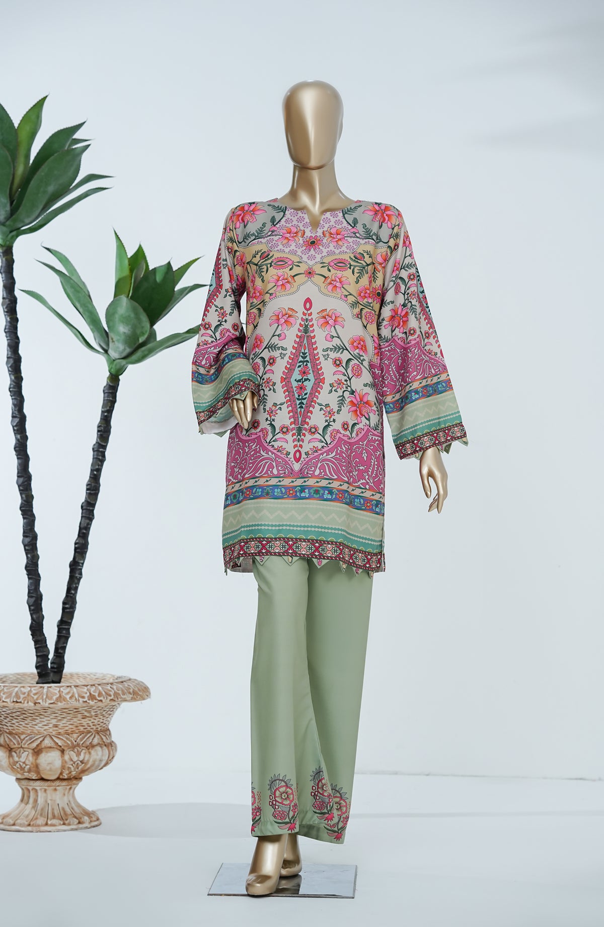 Neoma by Amna Khadija Printed Lawn Stitched 2 Piece Co-ords Set - NLP-04 - AM26NLP - Multi - Summer Collection