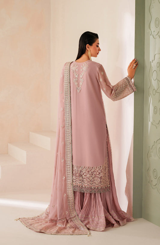 Neorah by Xenia Luxury Embroidered Chiffon Unstitched 3 Piece Suit - 02-ANIRA - XF25NRH - Pink - Formals Collection