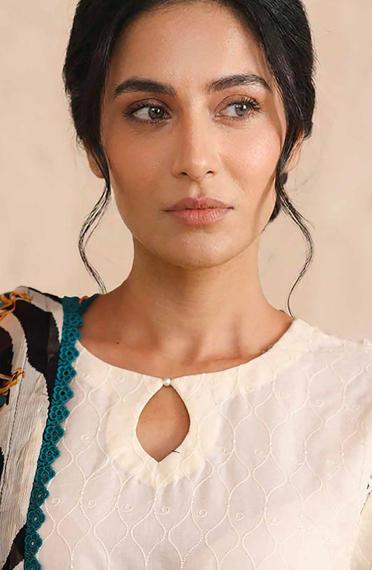 Neysa by Johra Chikankari Lawn Unstitched 3 Piece Suit - JS-86 - JH26NYS - Fawn - Summer Collection