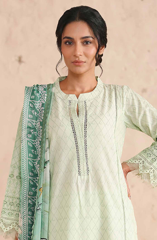 Neysa by Johra Chikankari Lawn Unstitched 3 Piece Suit - JS-85 - JH26NYS - Green - Summer Collection