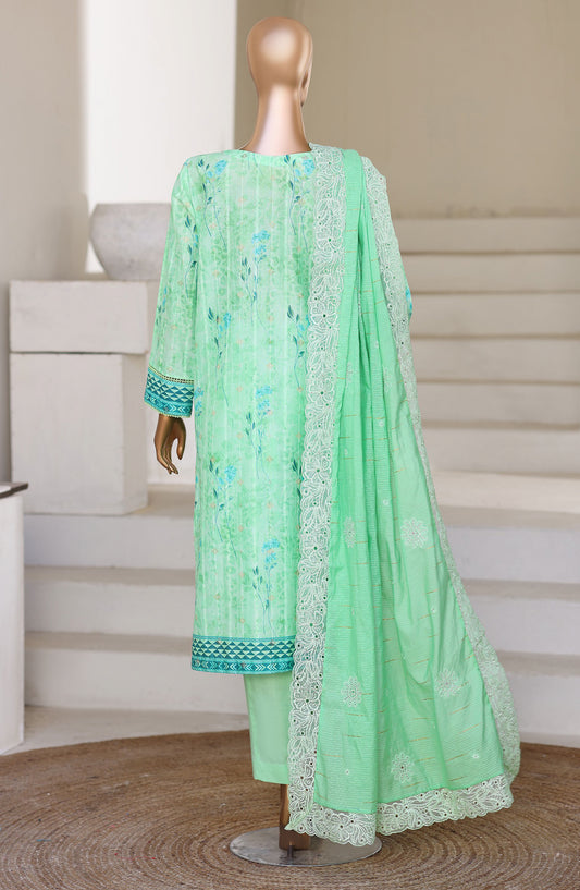 Ninokara by HZ Textile Embroidered Jacquard Unstitched 3 Piece Suit - D-09 - HZ26KNRA - Sea Green - Summer Collection