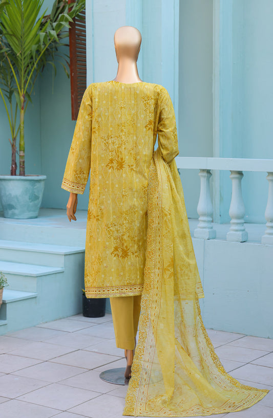 Ninokara by HZ Textile Embroidered Jacquard Unstitched 3 Piece Suit - Design-04 - HZ26NKR - Dhani - Summer Collection