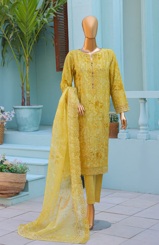 Ninokara by HZ Textile Embroidered Jacquard Unstitched 3 Piece Suit - Design-04 - HZ26NKR - Dhani - Summer Collection