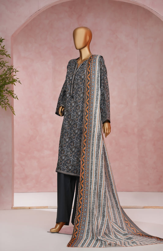 Nissa Floral by Amna Khadija Printed Cotton Cambric Stitched 3 Piece Suit - NF-01 - AM25NISS - Black - Casual Collection