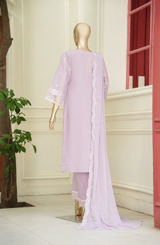 Noor e Sumaika by Amna Khadija Embroidered Lawn Stitched 3 Piece Suit - AKNS-15 - AM26NRSK - Purple - Summer Collection