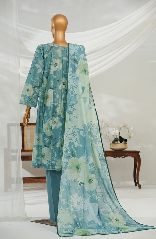 Noorey by Amna Khadija Digital Printed Lawn Stitched 3 Piece Suit - AKN-06 - AM25NOREY - Green - Summer Collection