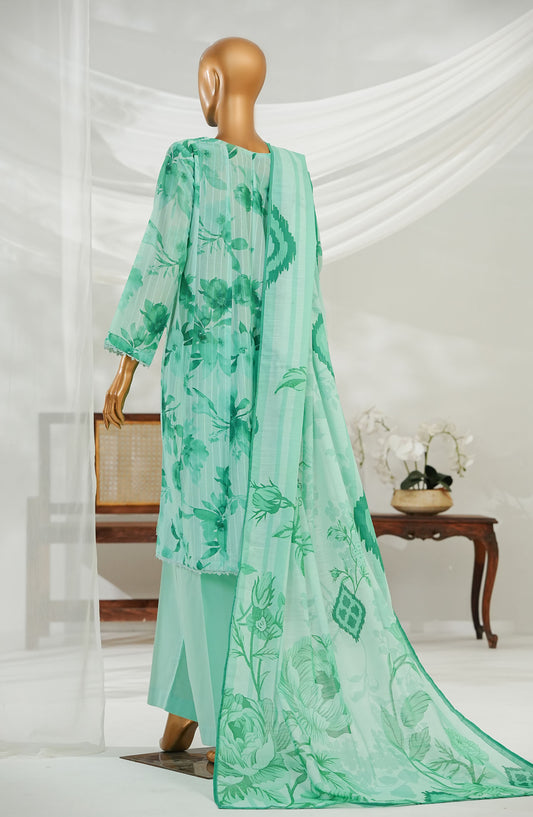 Noorey by Amna Khadija Digital Printed Lawn Stitched 3 Piece Suit - AKN-05 - AM25NOREY - Green - Summer Collection
