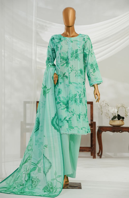 Noorey by Amna Khadija Digital Printed Lawn Stitched 3 Piece Suit - AKN-05 - AM25NOREY - Green - Summer Collection